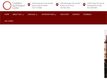 Tablet Screenshot of cranberrypsychcenter.com